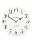 Thomas Kent 20” Arabic Wall Clock Limestone White