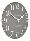 Thomas Kent 20” Arabic Wall Clock Dolphin Grey