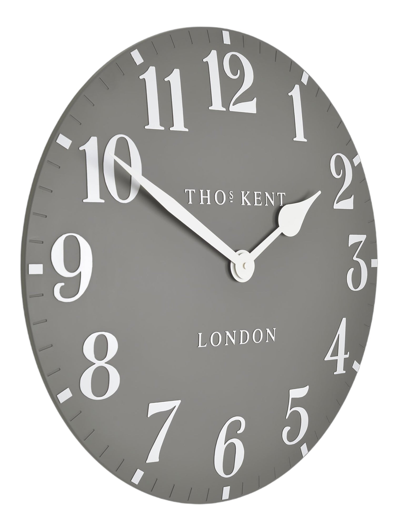 Thomas Kent 20” Arabic Wall Clock Dolphin Grey