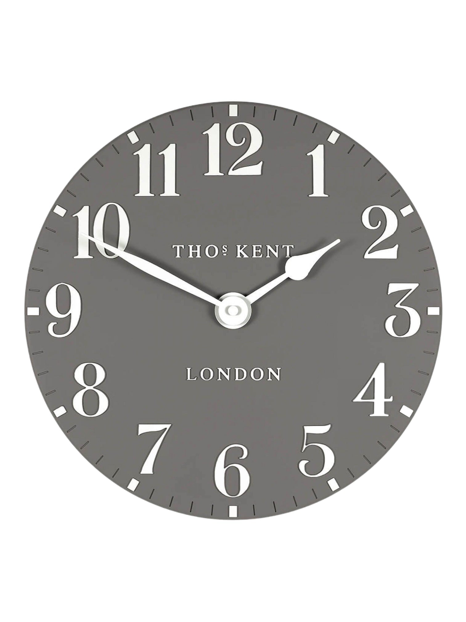 Thomas Kent 12” Arabic Wall Clock - Dolphin Grey