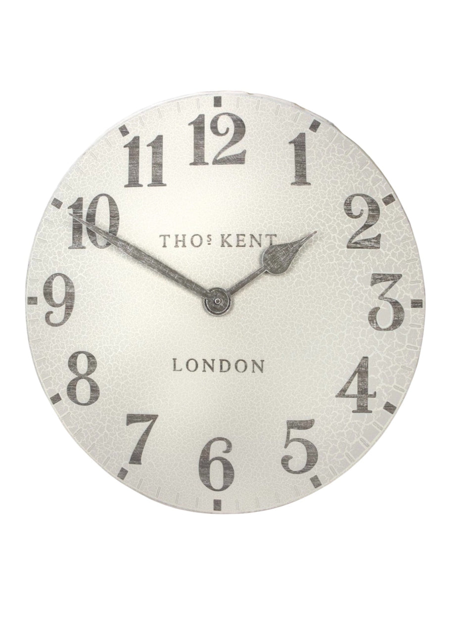 Thomas Kent 20" Outdoor Wall Clock Arabic Crackle