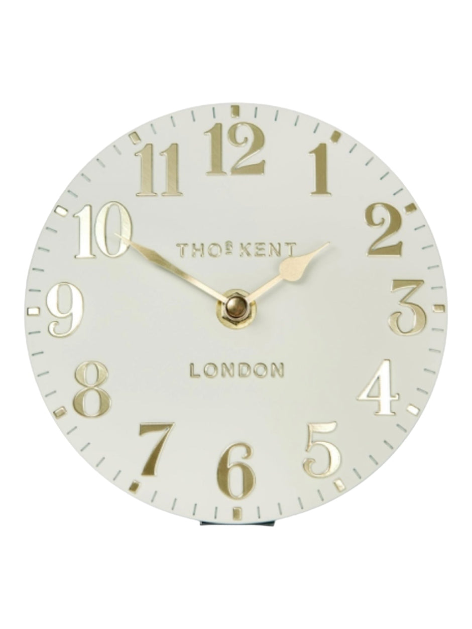 Thomas Kent 12” Arabic Wall Clock Oatmeal White