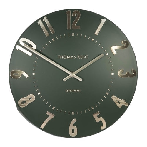 Thomas Kent 20” Mulberry Wall Clock Olive Green