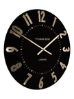 Thomas Kent 20” Mulberry Wall Clock Black Noir