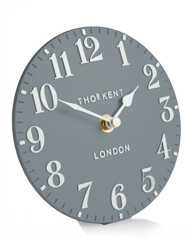 Thomas Kent 6" Arabic Mantle Clock - Flax Blue