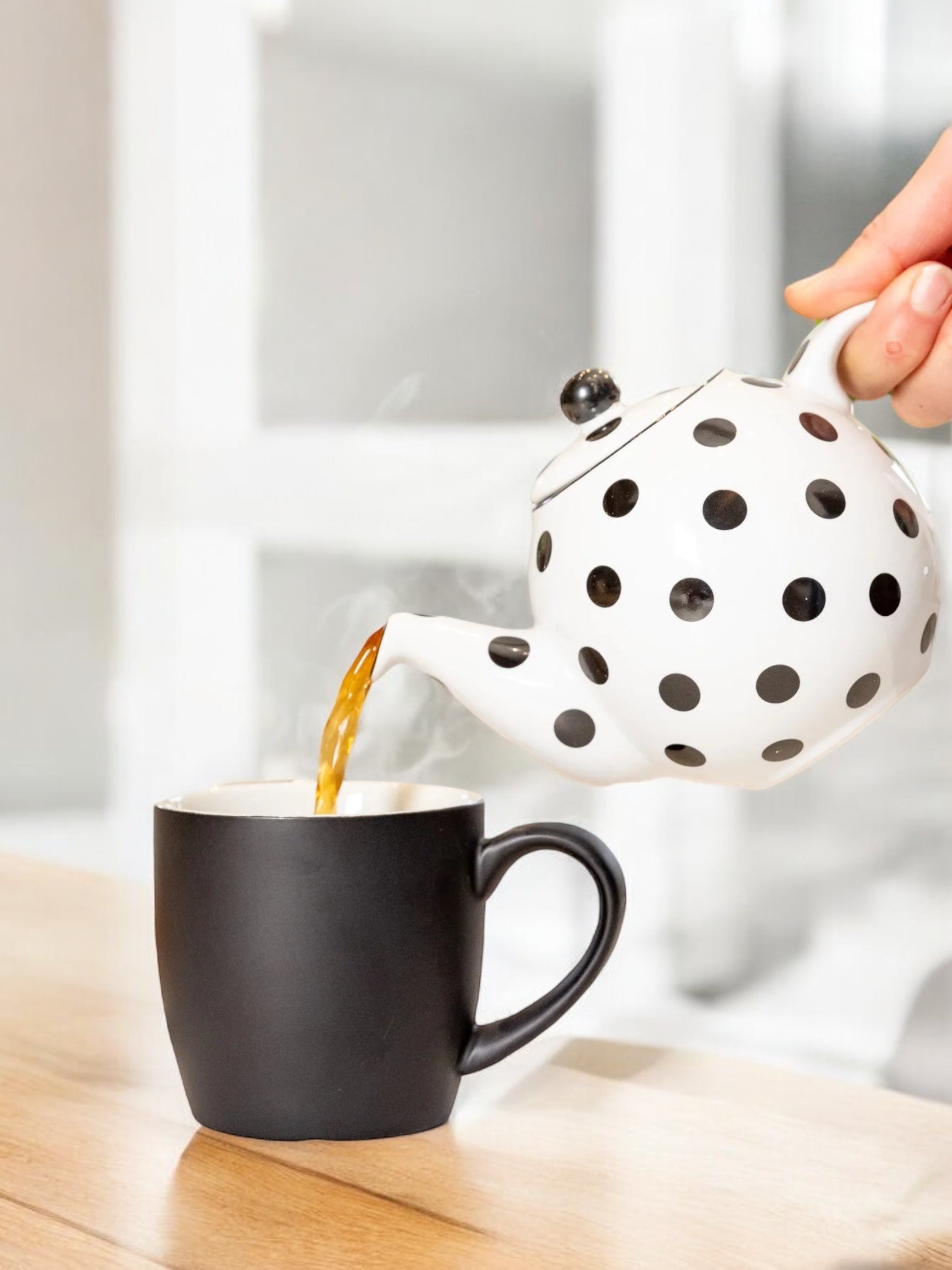 Matte Black Globe Mug