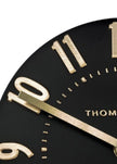 Thomas Kent 12” Mulberry Wall Clock Black Noir