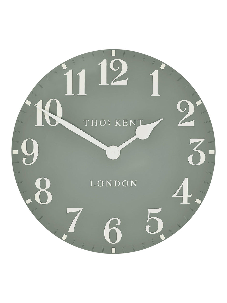 Thomas Kent 12” Arabic Wall Clock Seagrass Green