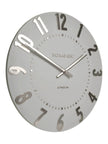 Thomas Kent 20” Mulberry Wall Clock Silver Cloud