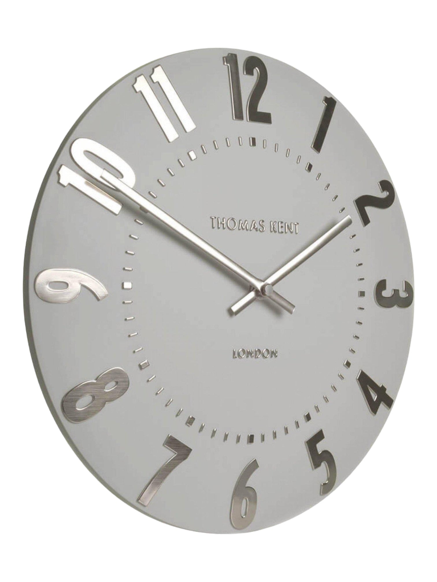 Thomas Kent 20” Mulberry Wall Clock Silver Cloud