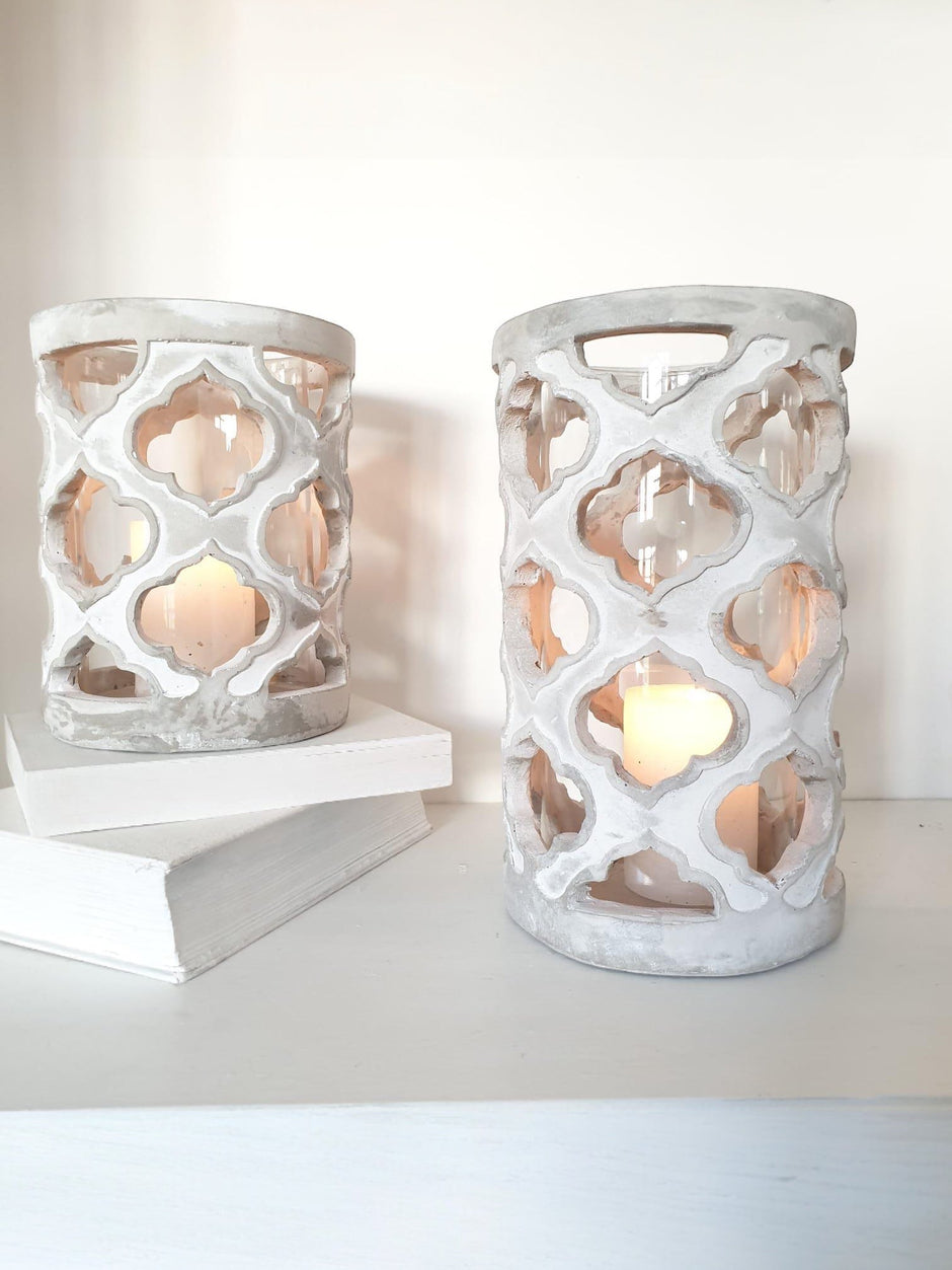 Cadiz Stone Candle Holder