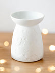 Butterfly Ceramic Wax Burner - White