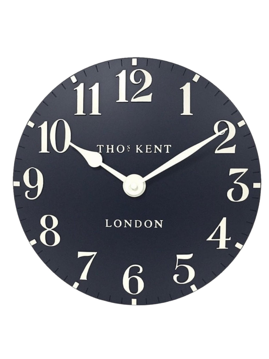 Thomas Kent 12” Arabic Wall Clock - Ink Blue