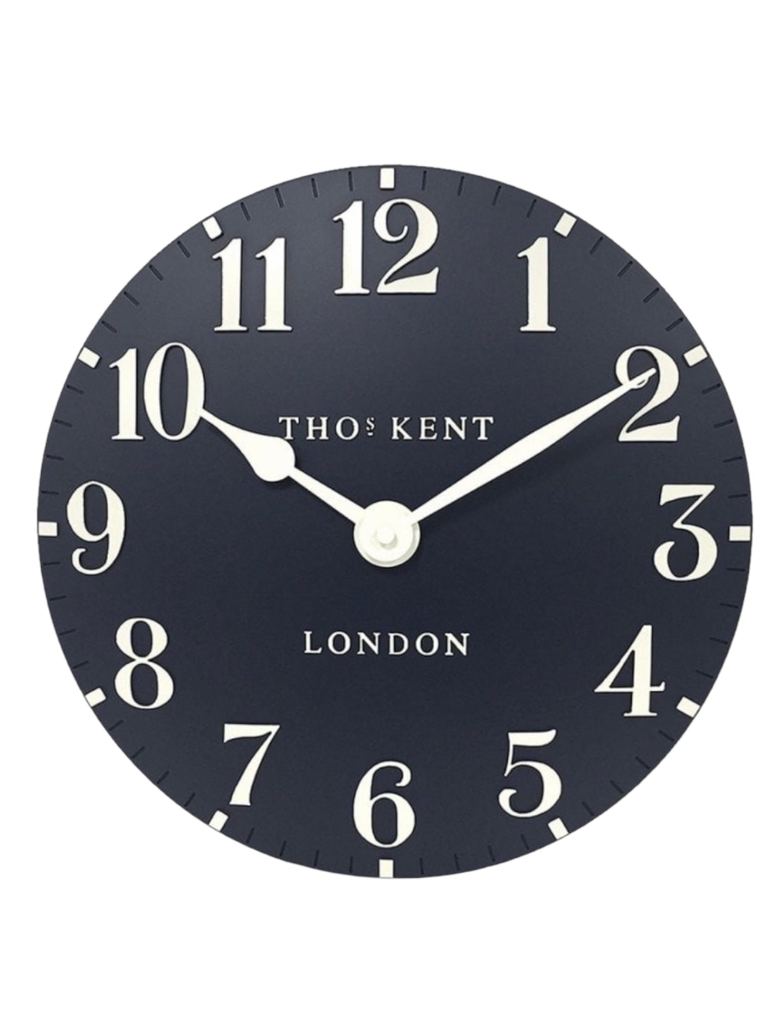 Thomas Kent 12” Arabic Wall Clock - Ink Blue