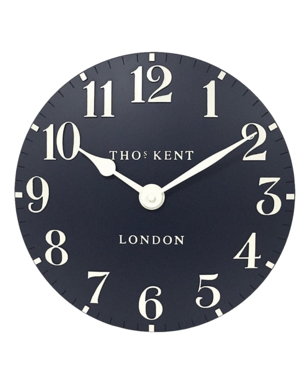 Thomas Kent 12” Arabic Wall Clock - Ink Blue