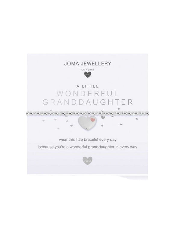 Joma Jewellery, A Little Bracelet Child Size - Wonderful Granddaughter