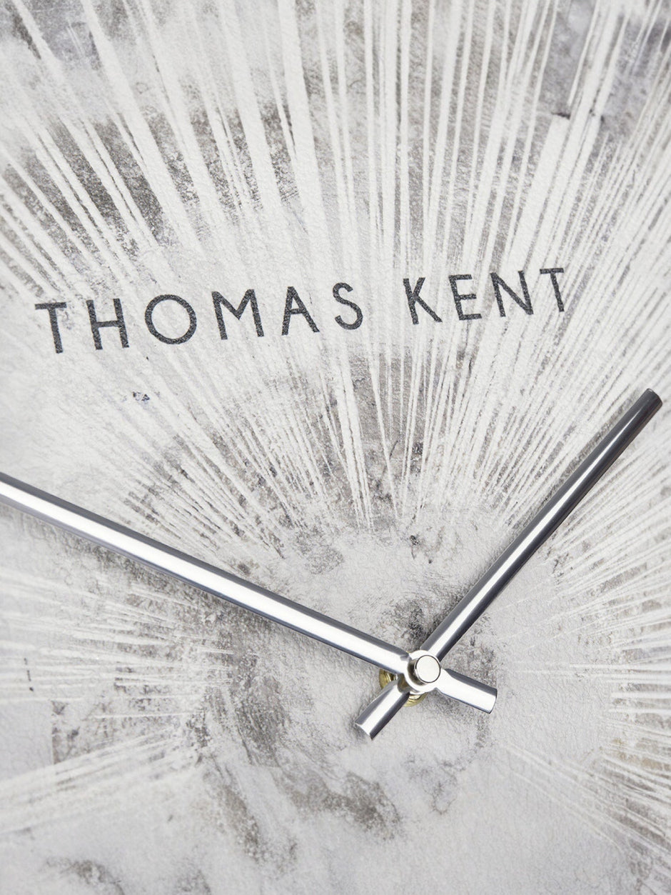 Thomas Kent 20" Starburst Wall Clock Silver