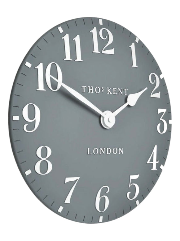 Thomas Kent 20” Arabic Wall Clock Flax Blue