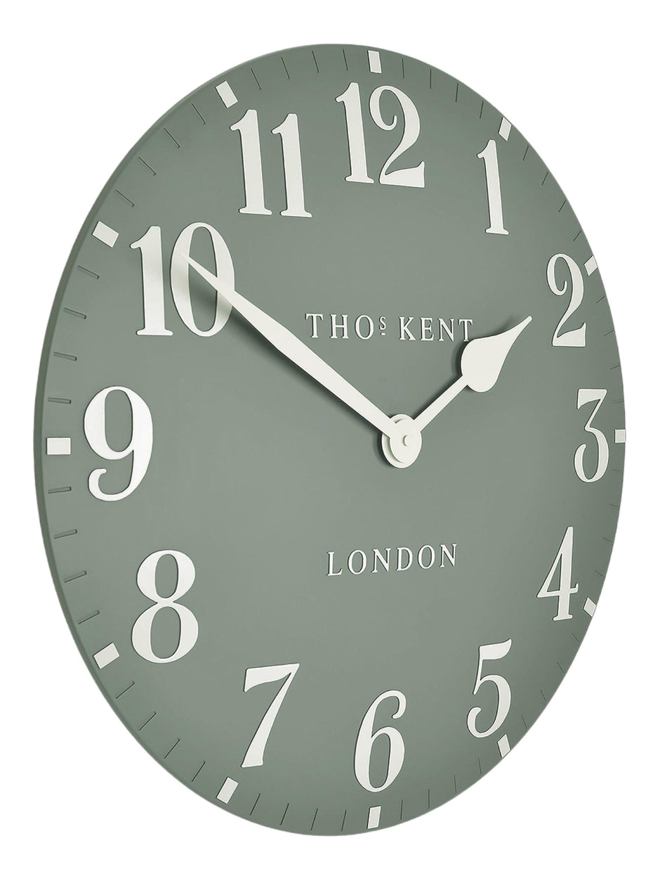 Thomas Kent 12” Arabic Wall Clock Seagrass Green