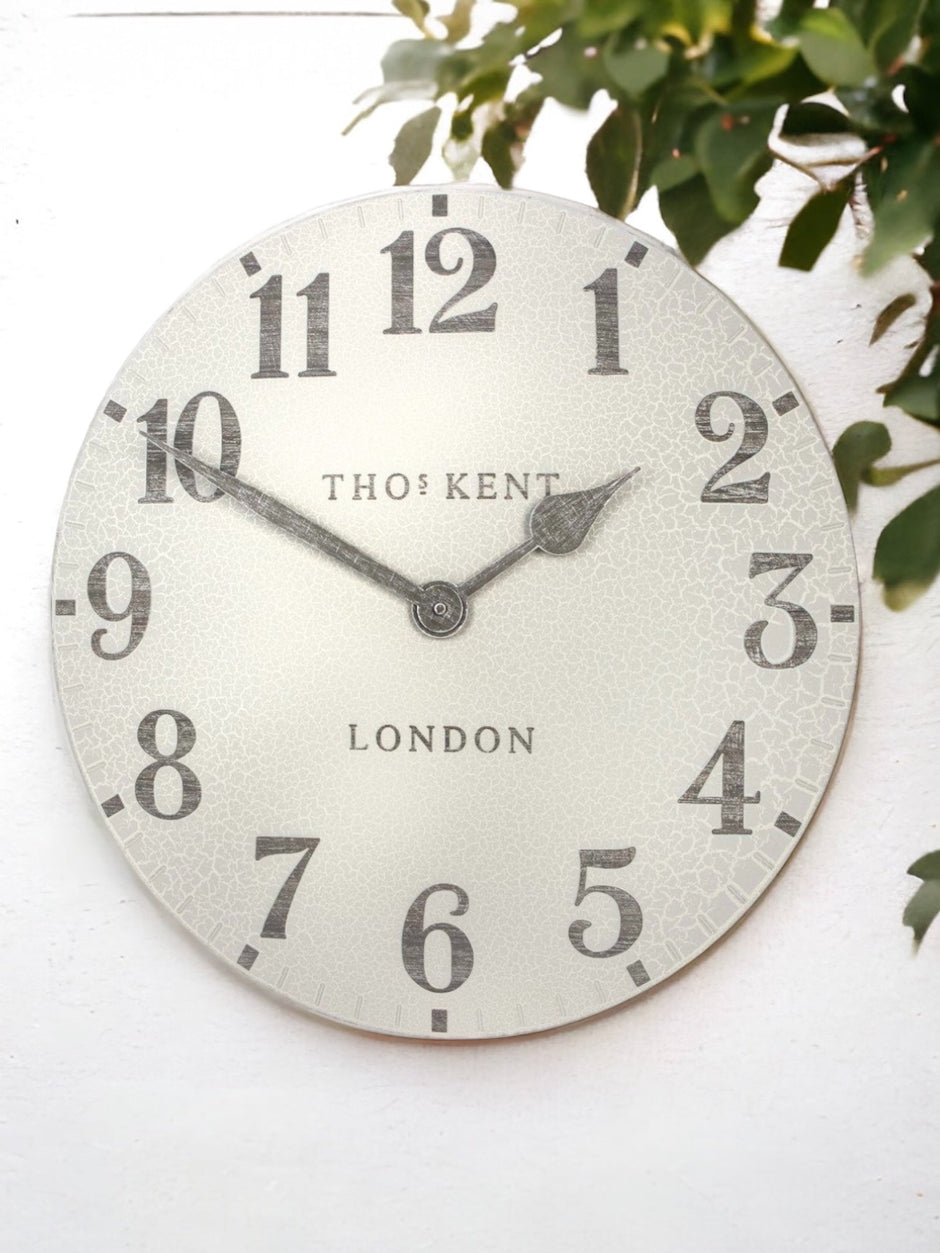 Thomas Kent 20" Outdoor Wall Clock Arabic Crackle