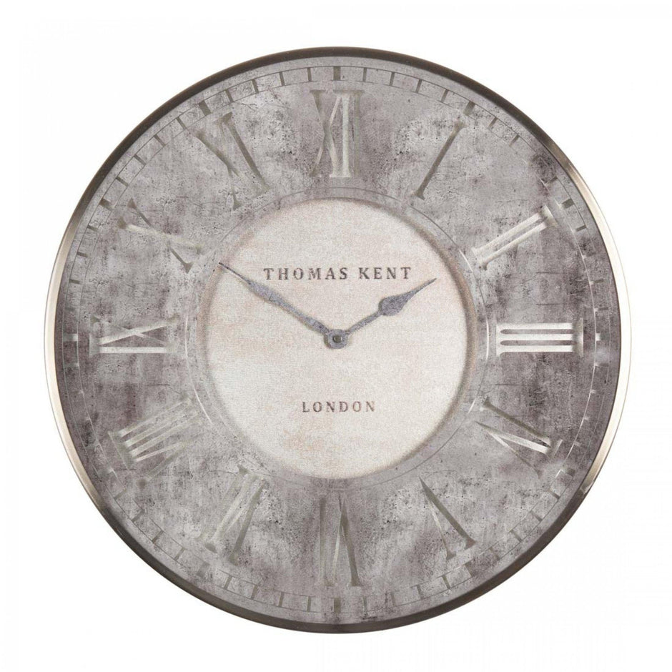 Thomas Kent 30" Florentine Grand Clock Silvern - Lulu Loves Home - Clocks