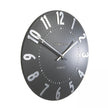 Thomas Kent 12” Mulberry Wall Clock Graphite Silver - Lulu Loves Home - Clocks