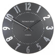 Thomas Kent 12” Mulberry Wall Clock Graphite Silver - Lulu Loves Home - Clocks