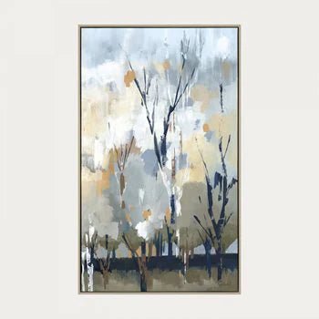 Canvas Framed Print - Silver Birch Blues - Lulu Loves Home - Posters, Prints, & Visual Artwork