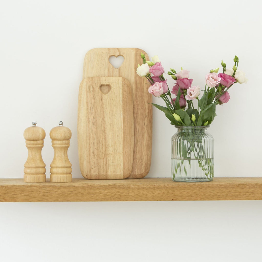 Heart Cut Out Wooden Rectangular Serving Board - Lulu Loves Home - Kitchen & Dining