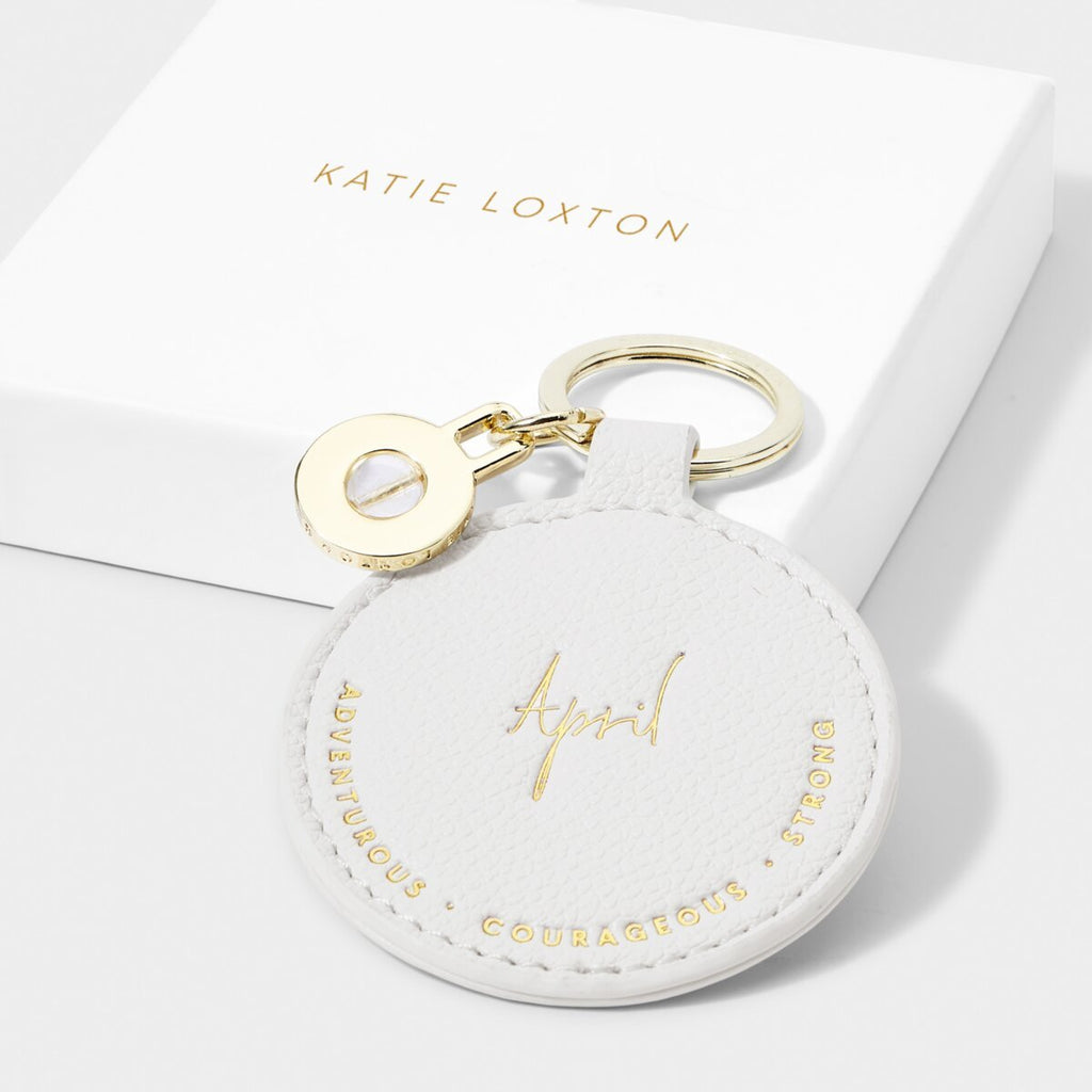 Katie Loxton Birthstone Keyring - April - Lulu Loves Home - Bags & Accessories