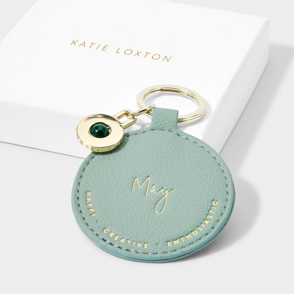 Katie Loxton Birthstone Keyring - May - Lulu Loves Home - Bags & Accessories