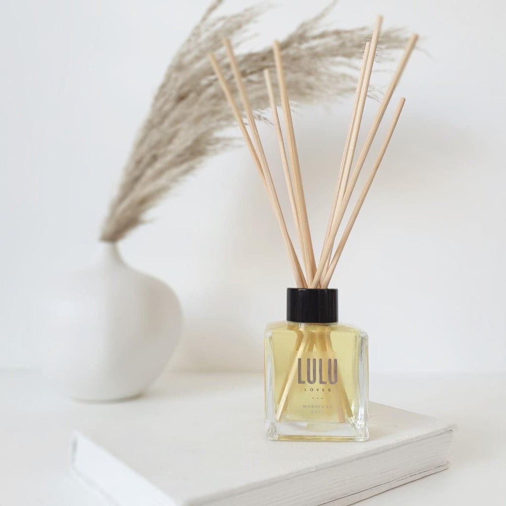 Lulu Loves - Moroccan Rose Small Reed Diffuser - Lulu Loves Home - Reed Diffuser - Lulu Loves