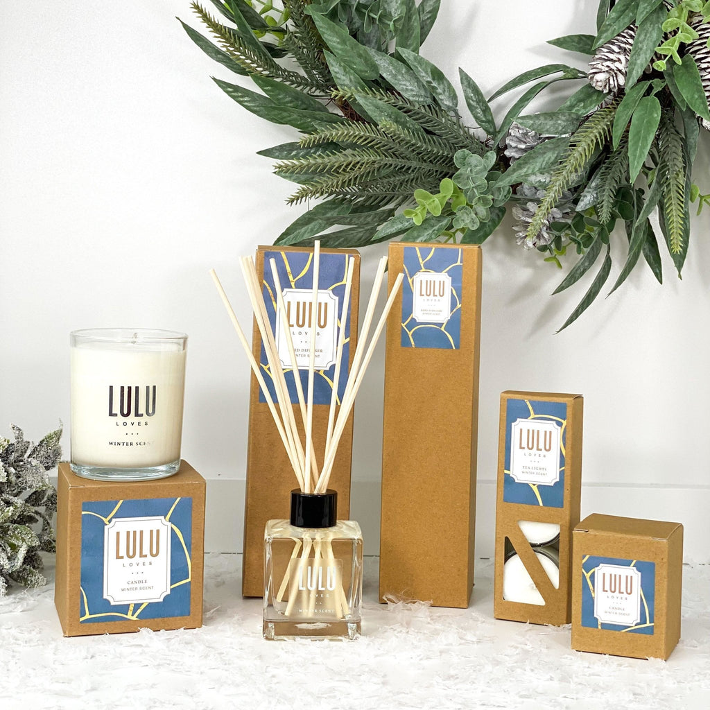 Lulu Loves - Winter Scent Box Of Three Tealight Candles - Lulu Loves Home - Candles - Lulu Loves
