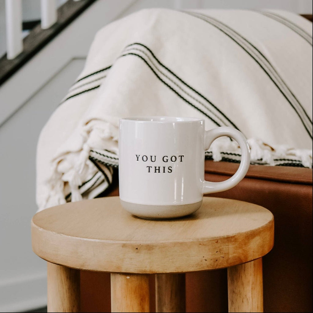 Pre- Order Cream Glazed Ceramic Mug - You Got This - Lulu Loves Home - Kitchen & Dining