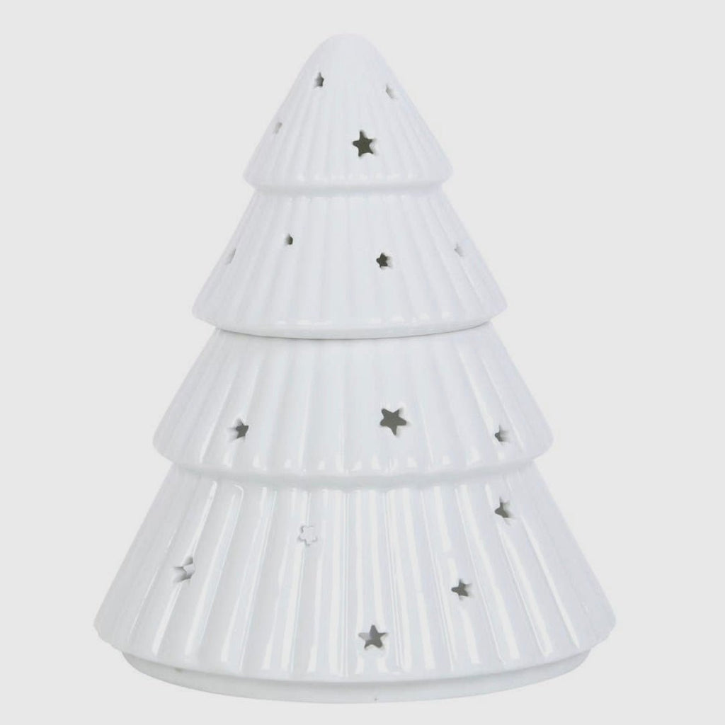 White Christmas Tree Wax Melt Oil Burner - Lulu Loves Home - Wax Melt Burners